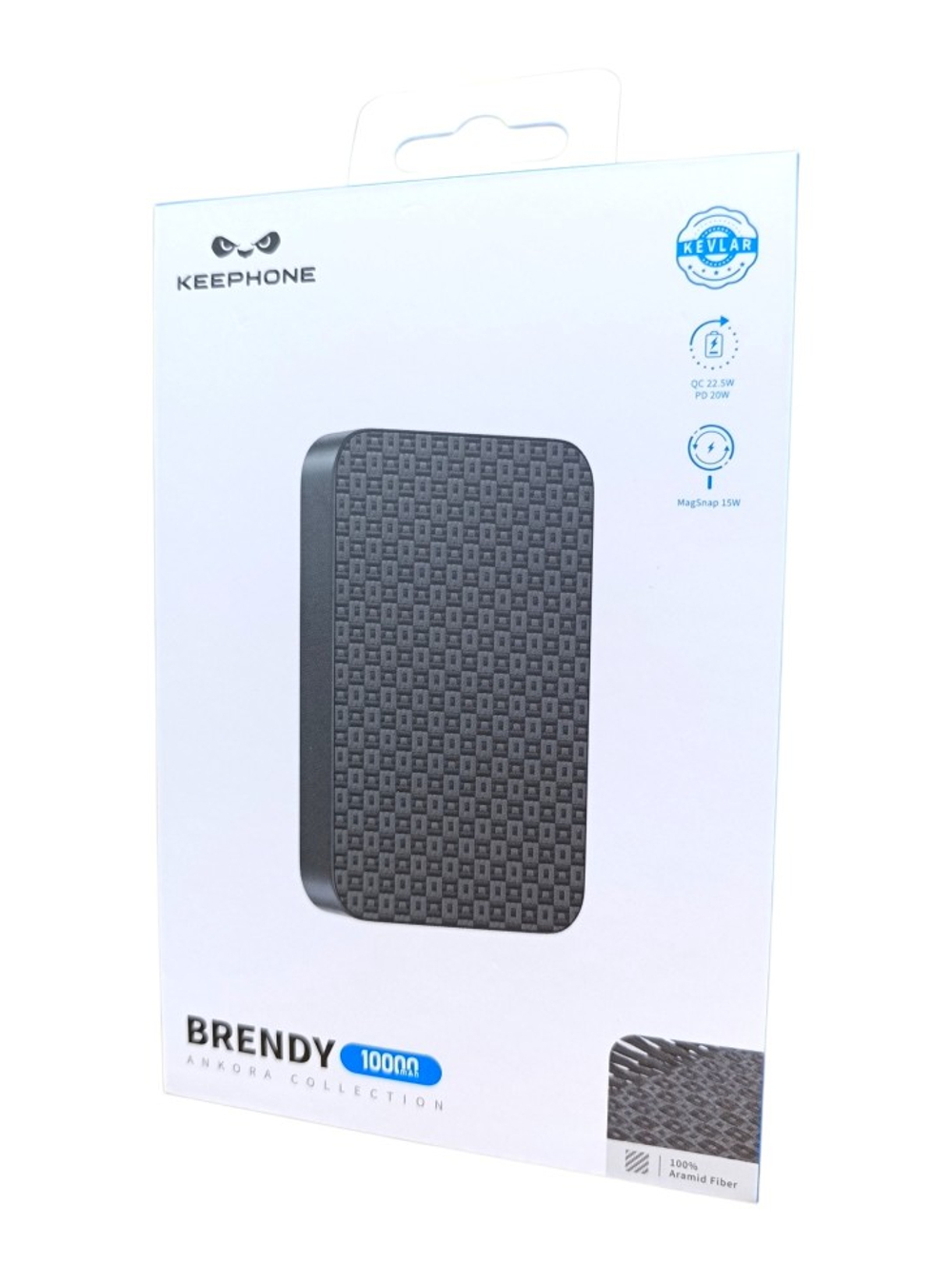 Powerbank магнитный с MagSafe Keephone Brendy 10000mAh черный с узором