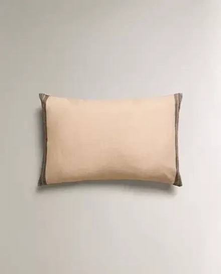 ZARA HOME НАВОЛОЧКА ДЛЯ ДЕКОРАТИВНОЙ ПОДУШКИ С УЗОРОМ В ПОЛОСКУ, РОЗОВЫЙ