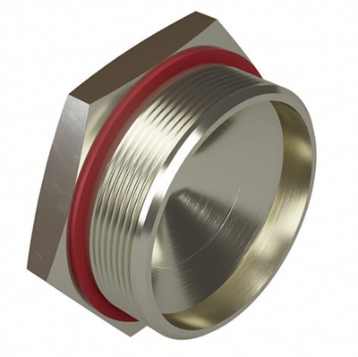 Взрывозащищенная заглушка Ex d e, NPT 1 1/4". Нержавеющая сталь AISI 316L. IP66/67/68