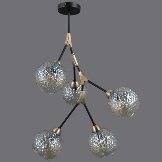 Потолочная люстра IL0263-5PSQ-79 BK AB ILLUMICO