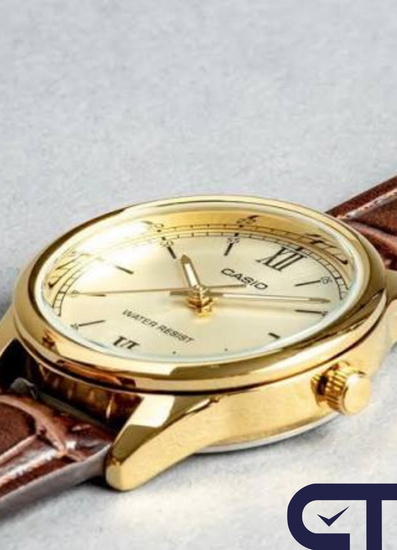 Casio LTP-V005GL-9B — женские часы с ремешком из кожезаменителя
