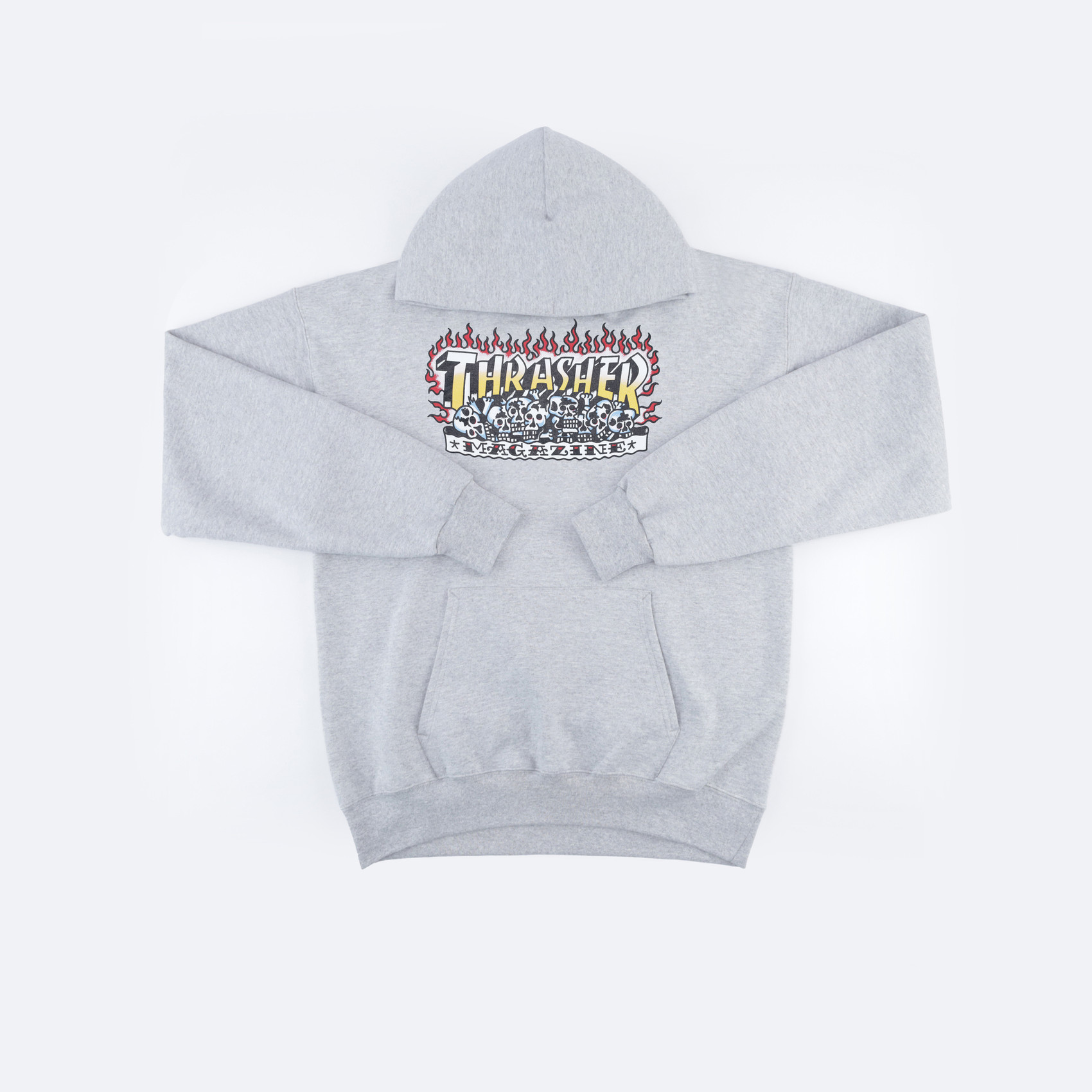 Худи Thrasher Krak Skulls Hood (heather grey) артикул: - купить в магазине Дайс