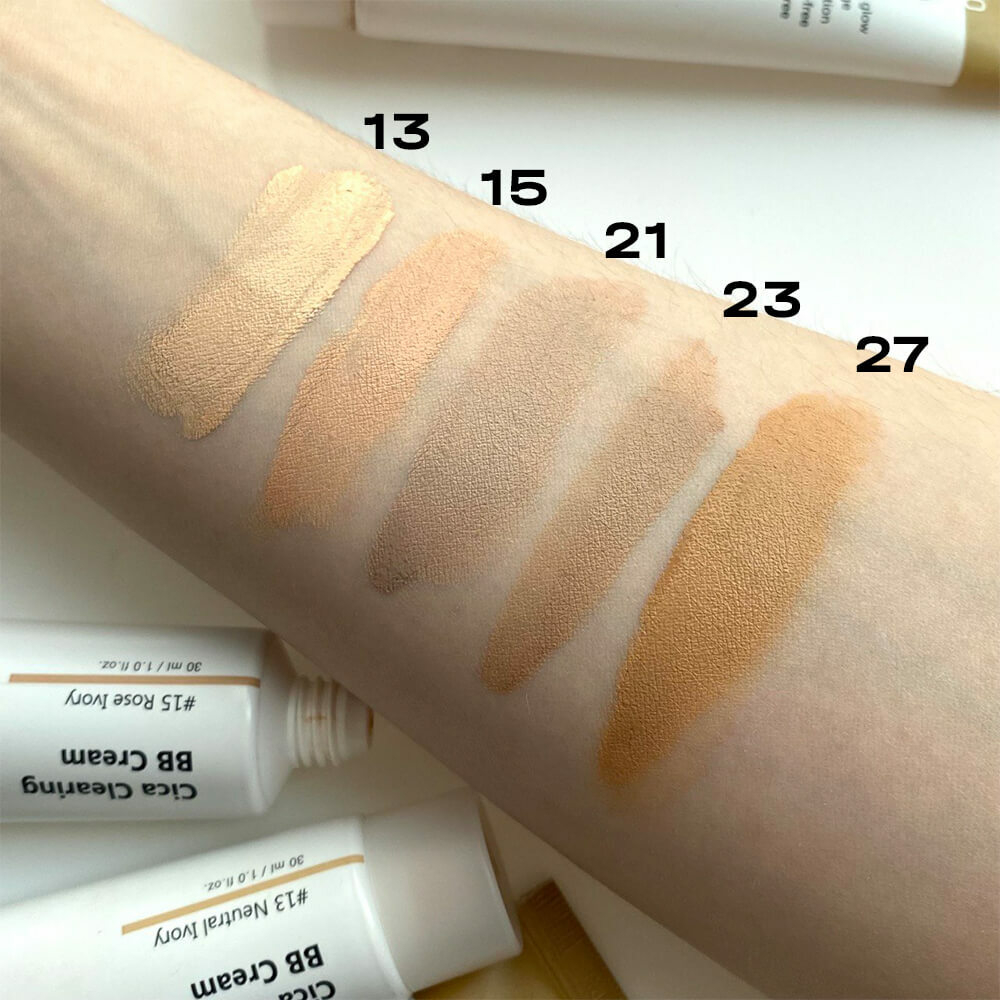 BB-крем для чувствительной кожи с экстрактом центеллы Purito Cica Clearing BB Cream — тон 13