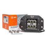 AE18RT-6LED-EMB-73PC Фара светодиодная дополнительная, прямоугольная 122*73*92, рассеянный свет, 6 диодов, встраиваемая, 18 Вт, 10-30 В