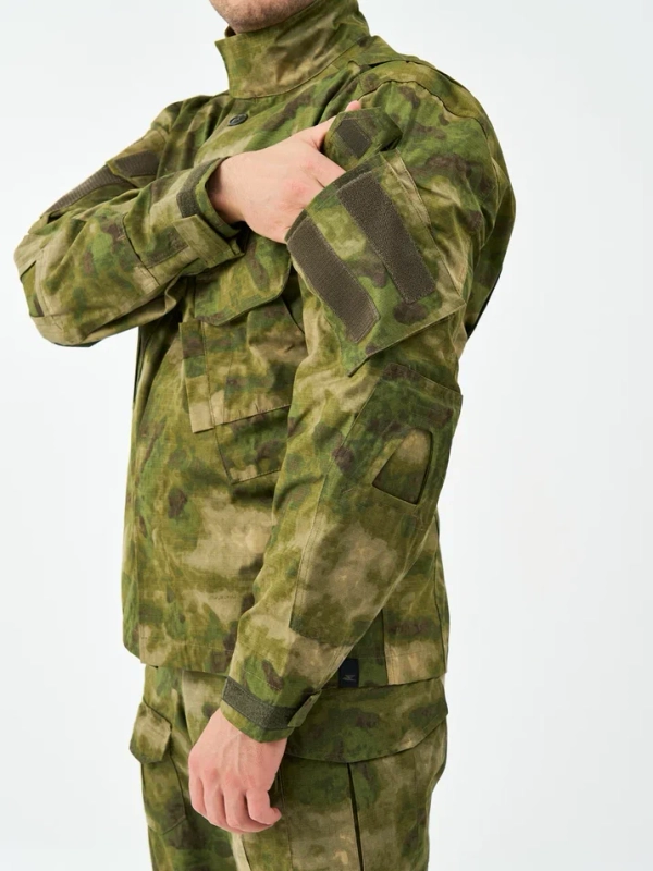 Куртка тактическая GEN 3 COMBAT ATACS FG (ГЕН 3 КОМБАТ АТАКС ФГ), рипстоп нейлон + хлопок (50%*50% NYCO) ИКР, цвет ATACS FG (МОХ), мужская, MIMICRYA