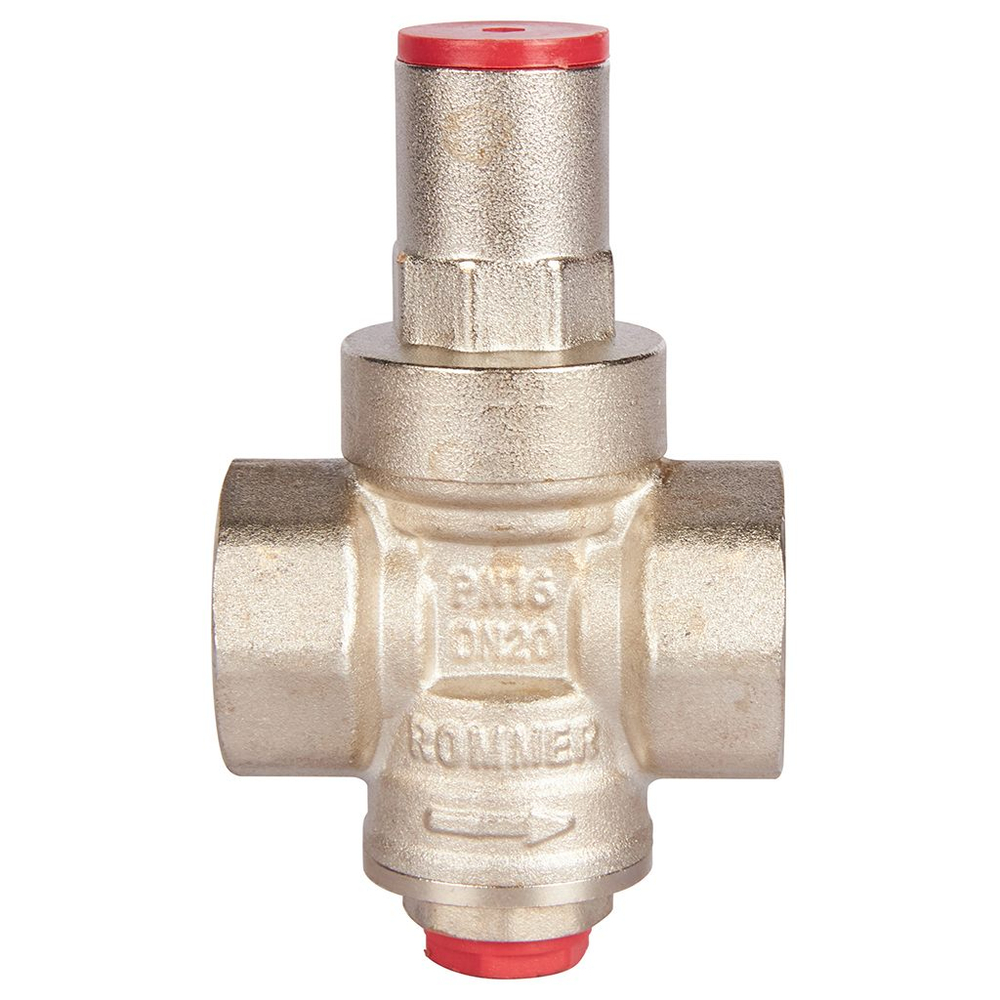 Регулятор давления поршневой ROMMER - 3/4" (ВР/ВР, PN16, Tmax 100°C, настройка 1-6 бар)