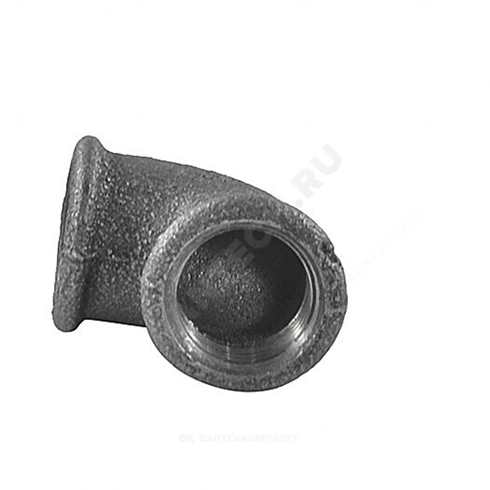 Угольник проходной чугун Ду 20 (3/4") ВР/ВР Fittex