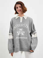 4120 Джемпер жен. (University) (бежевый one size)