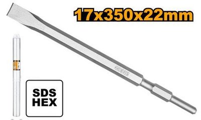 Зубило лопатка Hex 17x22х350 мм INGCO DBC0523501