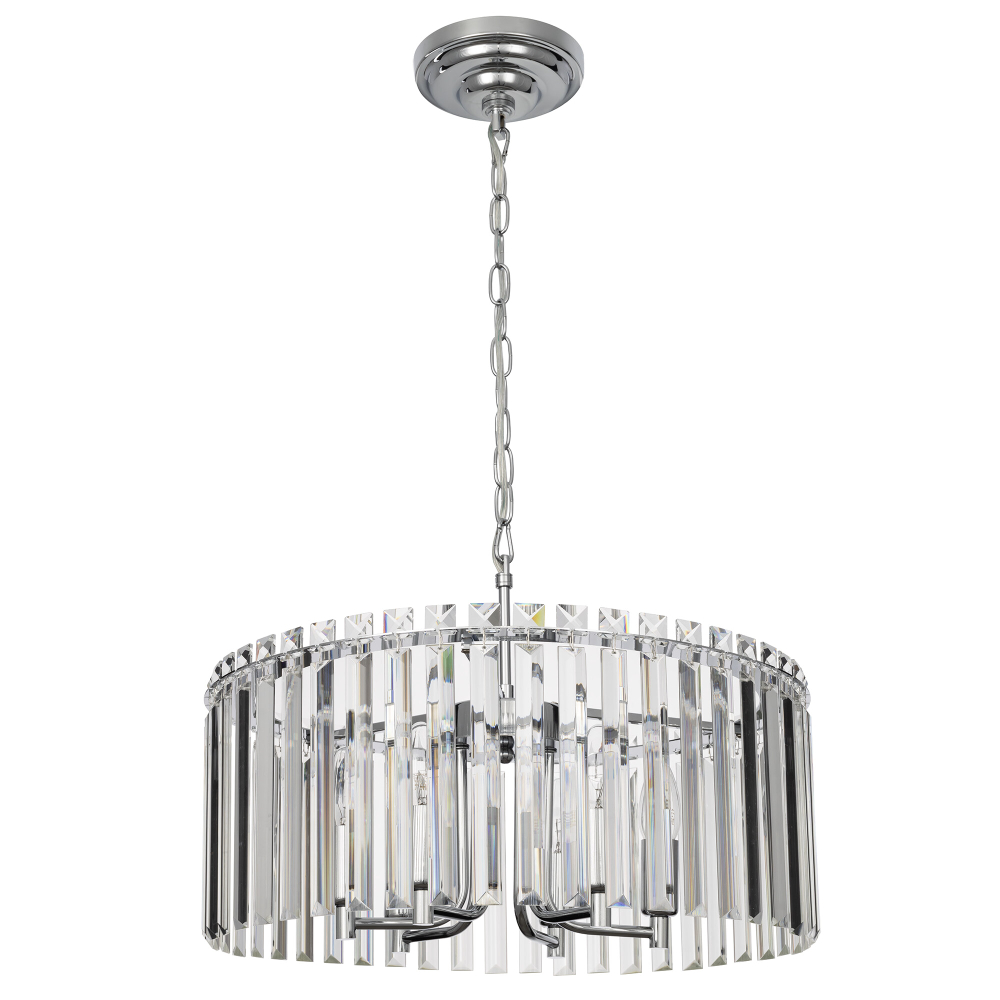 Citilux Джейн CL306161 Хрустальная подвесная люстра Хром