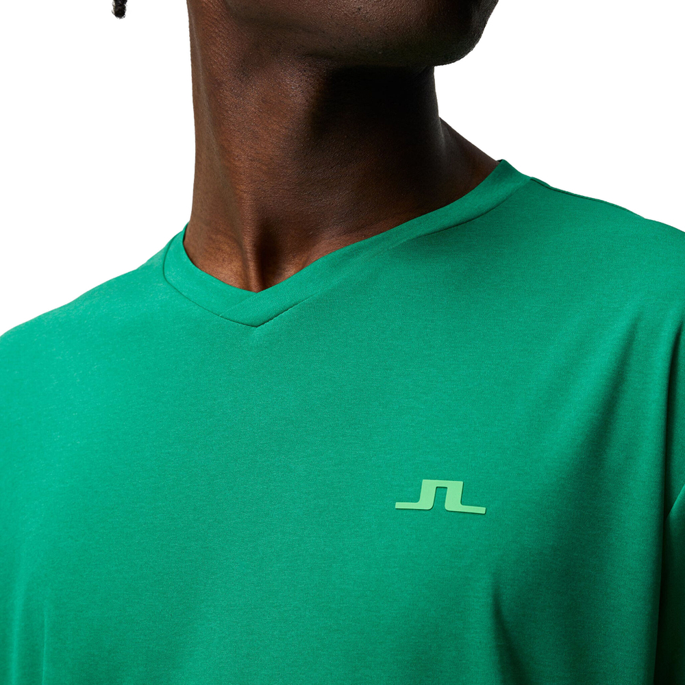 Мужское теннисное поло JLindeberg Active T-Shirt Men - Green
