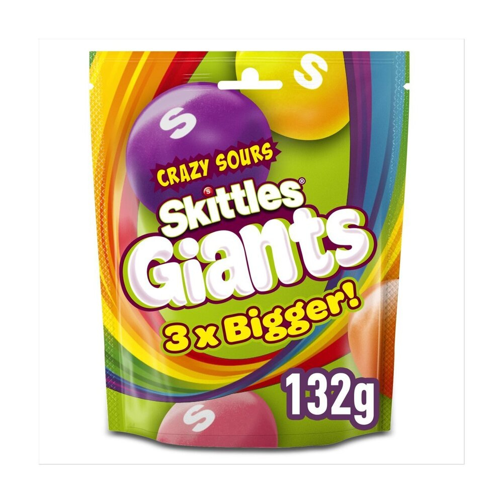 Скитлс Драже GIANTS Кислые фрукты 132гр (15шт)