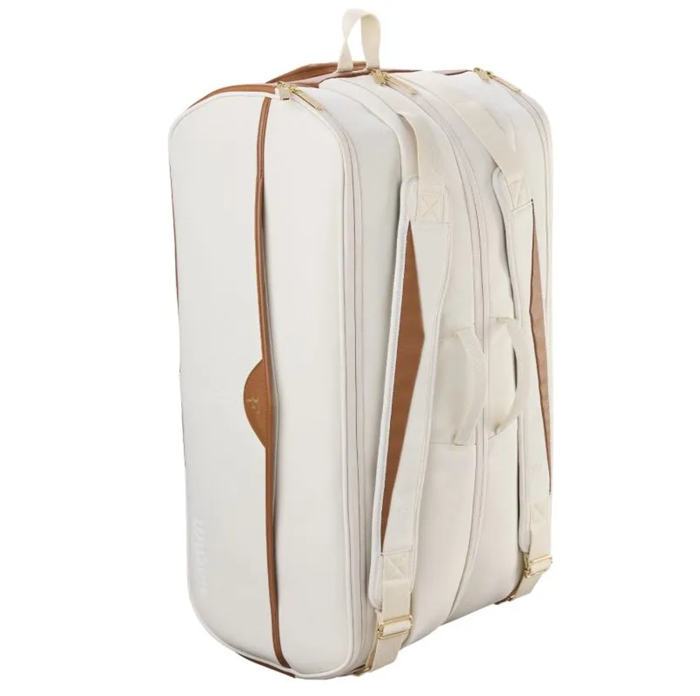 Сумка теннисная Wilson RF Lawn Collection Tournament 15PK - cream