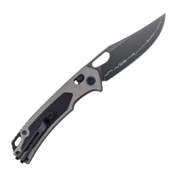 Нож складной SRM 9203-AK2 Retriever Black (140Cr Laminated, Grey Aluminum/Black G10)