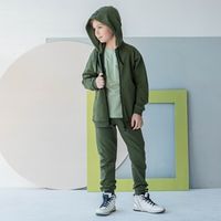 Толстовка с капюшоном "Милитари" облегченная подростковая