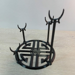 Подставка для дракона и шарнирных фигурок, черная, 3D печать