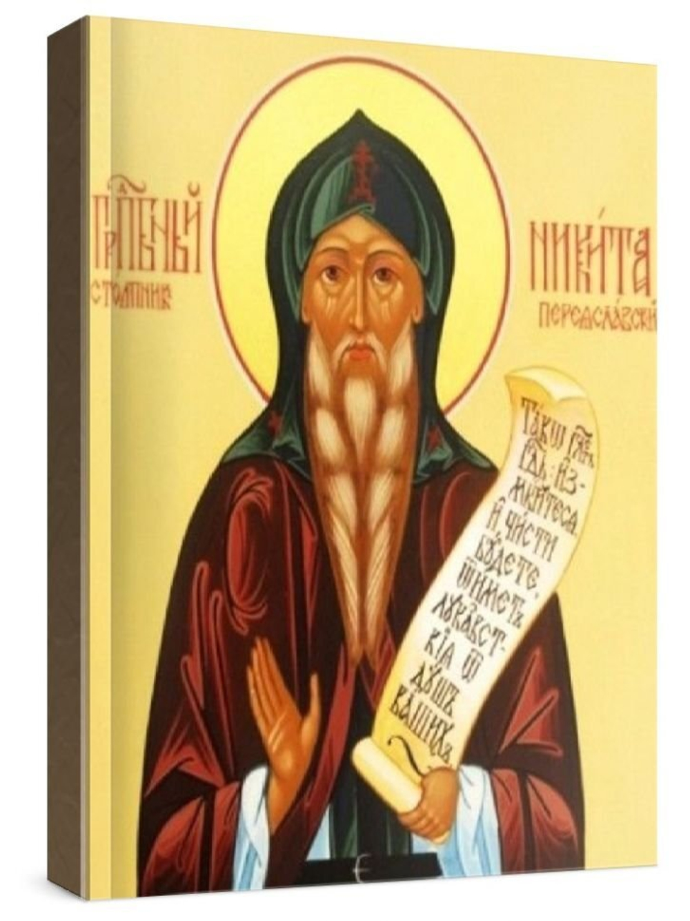 Никита Столпник (рукописная икона)