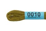Мулине Gamma 100% хлопок, цв.0010 оливковый, 24 мотка по 8 метров