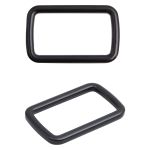 Рамка металл прямоугольная литая 40 мм (49х30 мм), черный матовый, 4 шт, ГУ12749