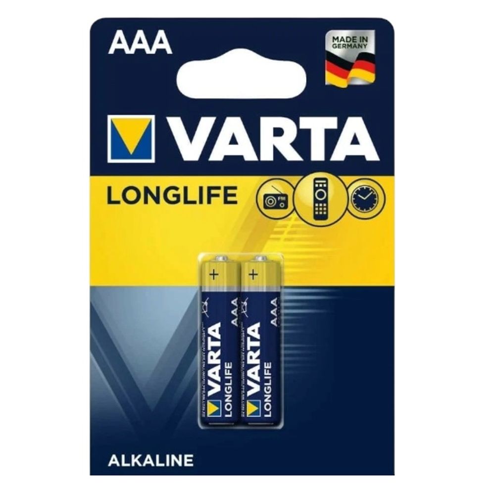 Батарейка Varta LONGLIFE LR03 AAA BL2 Alkaline 1.5V