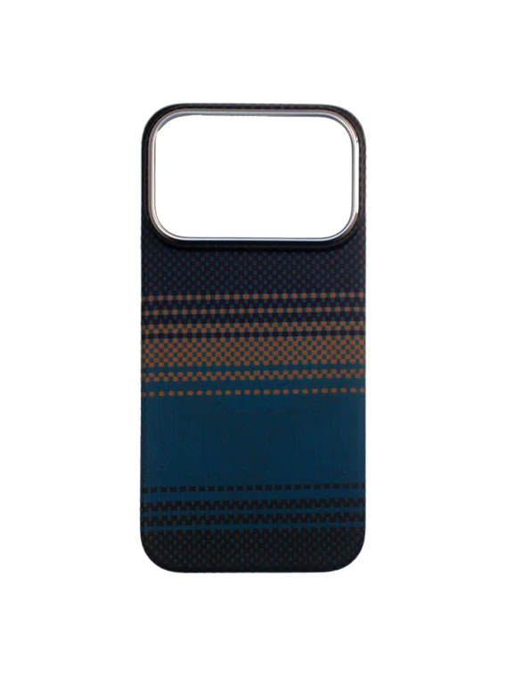 Карбоновый чехол для IPhone 17 Pro with MagSafe ночной синий (Night Blue)