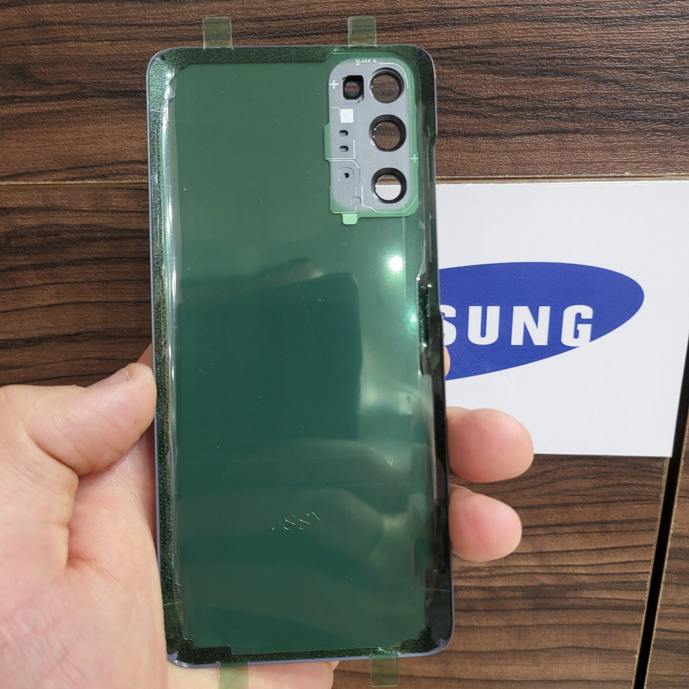 Крышка для Samsung S20 - задняя стеклянная панель "хорошее качество" (серого цвета)
