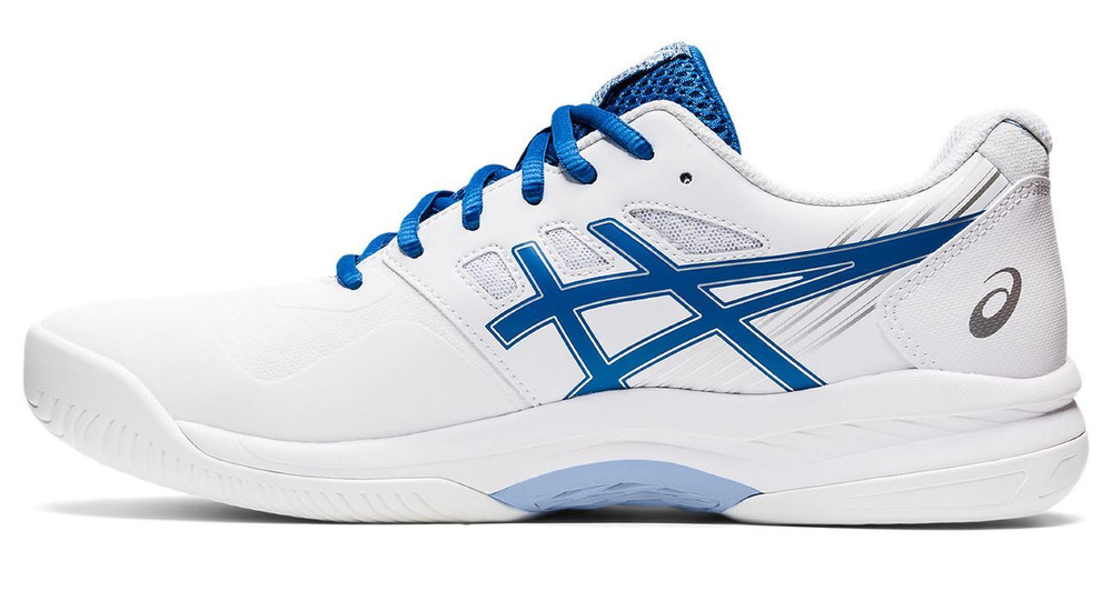 Мужские кроссовки теннисные Asics Gel-Game 8 - белый, небесный