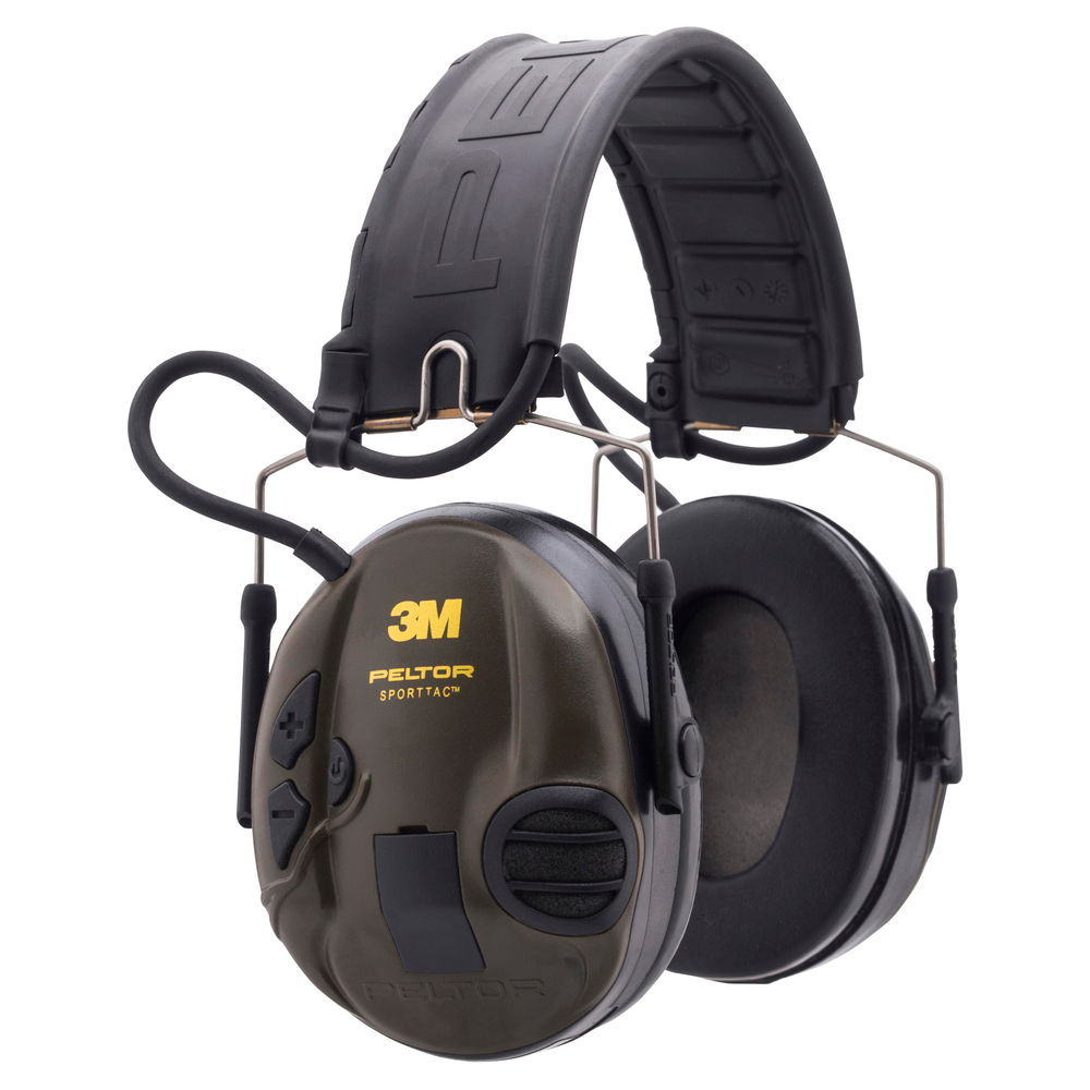 Наушники активные для стрельбы 3М PELTOR SportTac™, 2 цвета чашек: зеленый и оранжевый