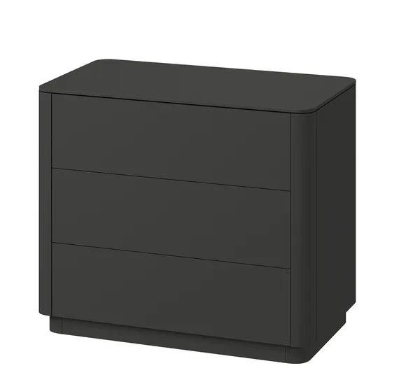 Комод Tammi 3 ящика ширина 90 см (черный)