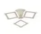 Люстра потолочная светодиодная Rilon 2581/3 WHITE, 102 Вт, белая
