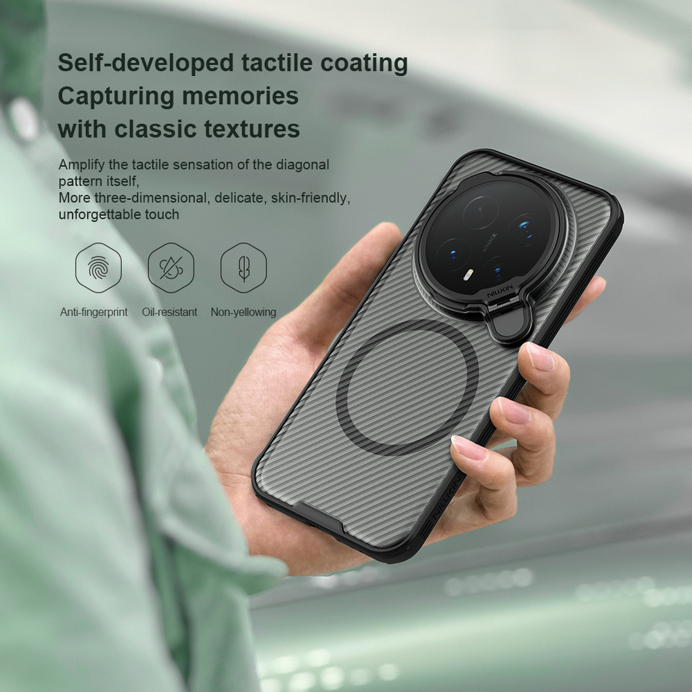 Чехол прозрачный тонированный с MagSafe на Honor Magic 8 Pro, серия CamShield Prop Magnetic (версия с прозрачной крышкой объектива) от Nillkin
