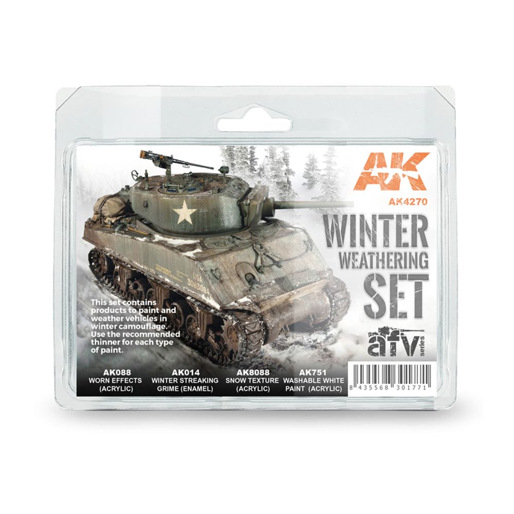 Набор красок AK Interactive Winter Weathering Set Набор красок AK Interactive Winter Weathering Set