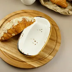 Блюдо овальное 19*11 см h2,4 см 200 мл емкость для закусок Elegance By Bone Innovation [6]