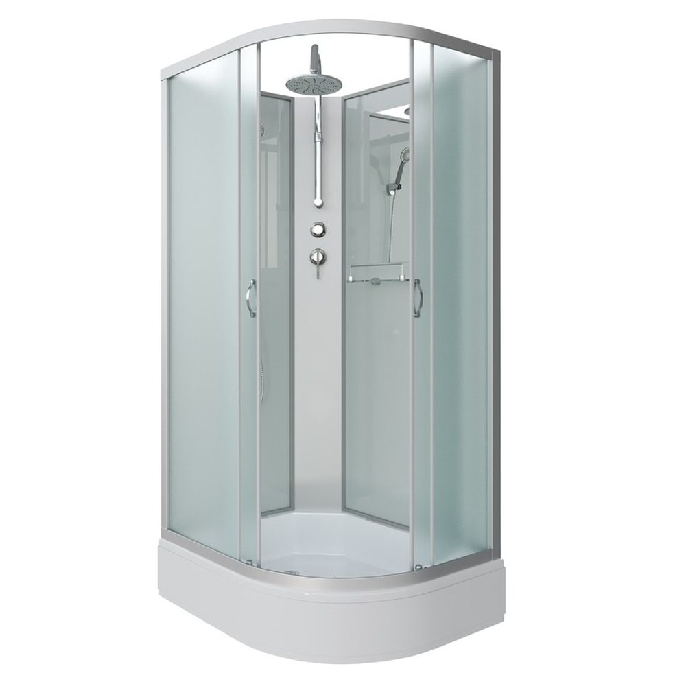 Душевая кабина Niagara Classic NG-33984-14LBKT (90х80х210) средний поддон(26см),стекло матовое,4 места