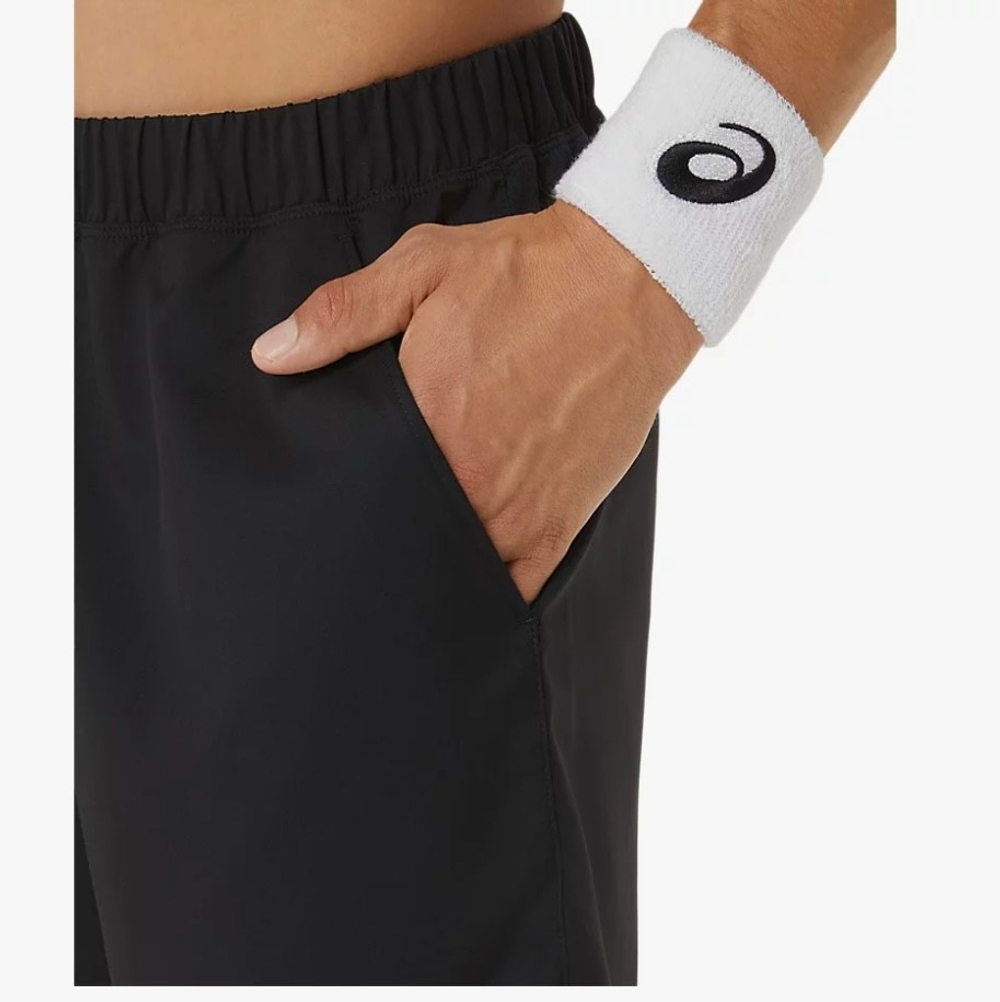 ASICS, MEN COURT 7IN SHORT, PERFORMANCE BLACK, MEN, S