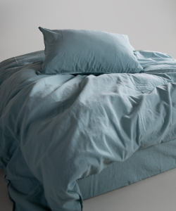 Lımasso КПБ 4 пр. Stonewashed Standart Mineral Blue пододеяльник 200*220, простынь 240*260, наволочки 50*70 2шт