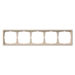 Рамка пластиковая на 5 постов универсальная Systeme Electric ArtGallery Песочный GAL001205
