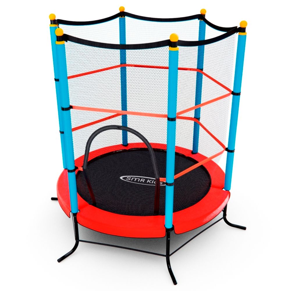 Батут детский DFC SMRKIDS 55&amp;quot; с сеткой, RED