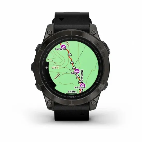 Умные часы Garmin EPIX Pro Gen 2 Sapphire Carbon Gray Black Leather Band 47mm
