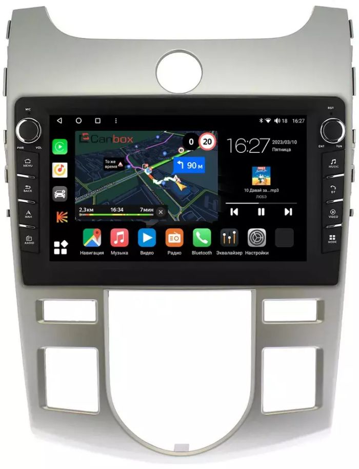 Магнитола для KIA Cerato 2 2008-2013 (климат) - Canbox 9019 Android 10, Быстрая, CarPlay, 4G SIM-слот