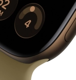 Часы Apple Watch Series 12, 46 мм, алюминий тёмно-бронзового цвета, ремешок Sport Band оливкового цвета