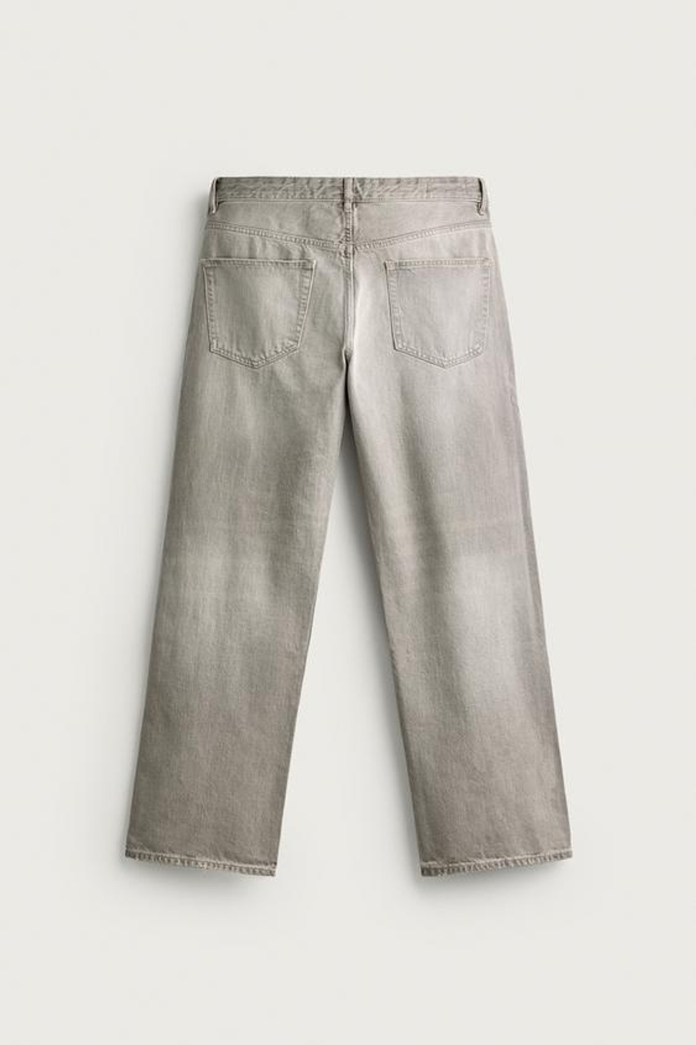 ZARA ДЖИНСЫ LOOSE FIT, СЕРЫЙ