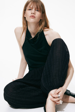 Брюки-баллоны из жатой ткани - H&M