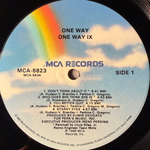 One Way – One Way IX (США 1986г.) Promo Т