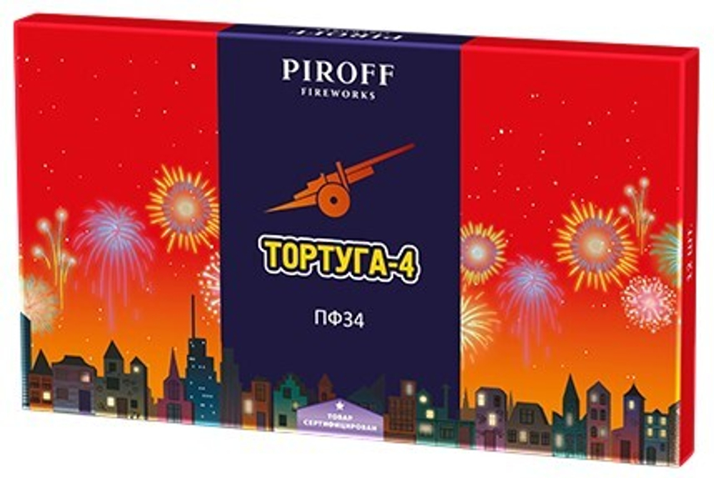 ПФ34 Петарды "Тортуга-4" (1 блок / 8 упаковок)