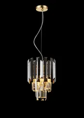 Светильник подвесной NewRgy DM50-ф250*H340(1200)SM H GOLD, 2×40 Вт, золотой