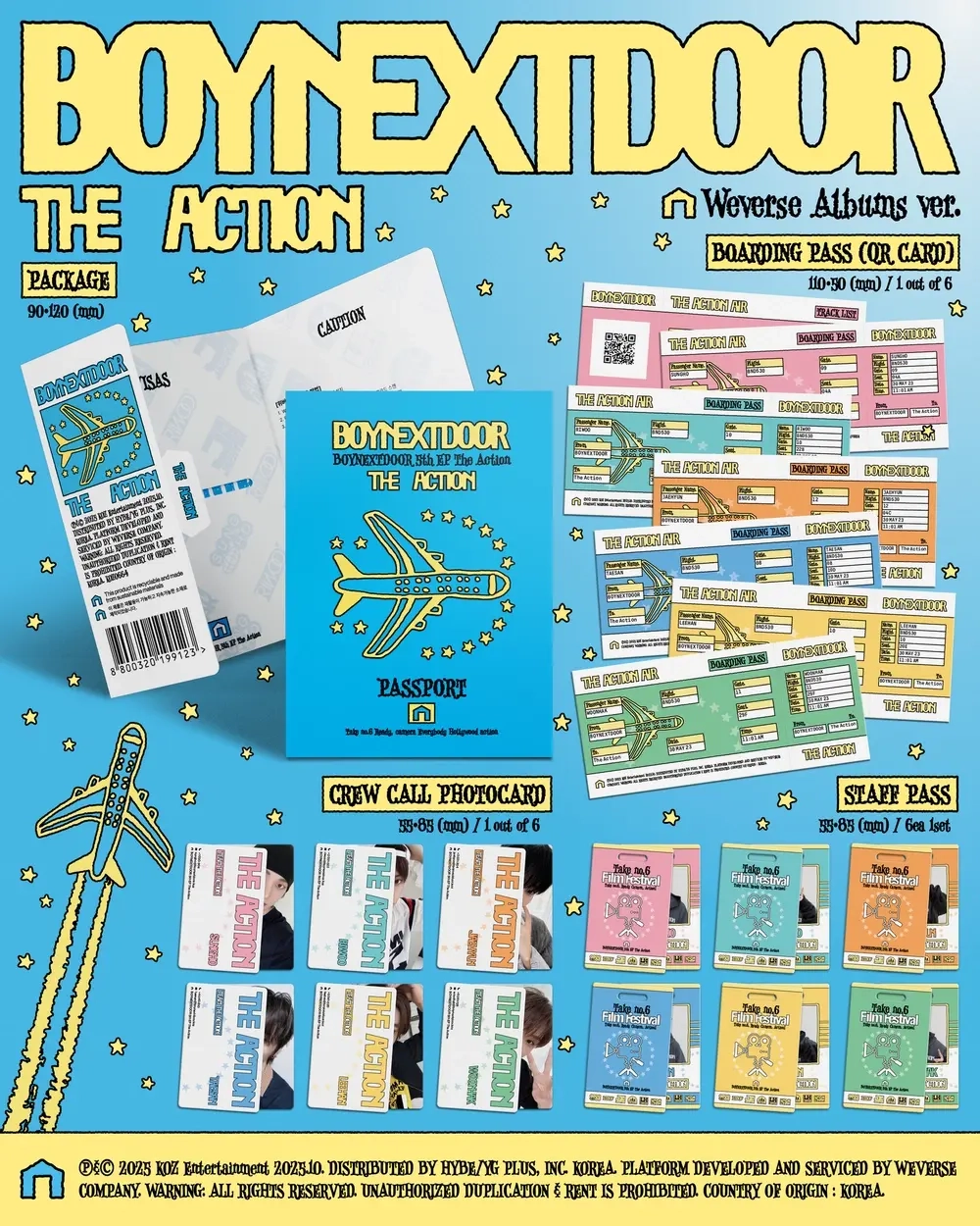 Альбом BOYNEXTDOOR - The Action (Weverse Albums ver.)