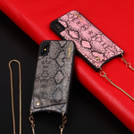 Чехол c цепочкой для iPhone X , 010792 Золотой