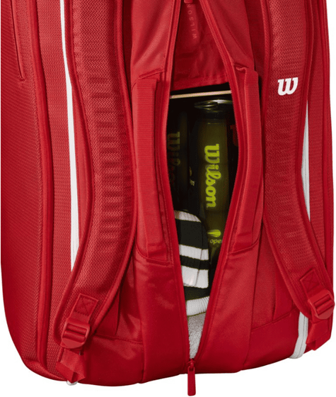 Сумка теннисная Wilson Super Tour Red 15PK (2025)