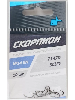 Крючки "Scud" (Скорпион) №14